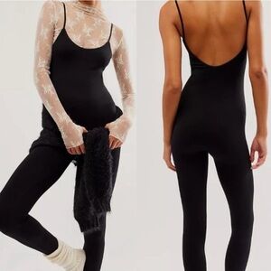 ❌SOLD FP Intimately One Piece Sleeveless Catsuit in Black XS/S